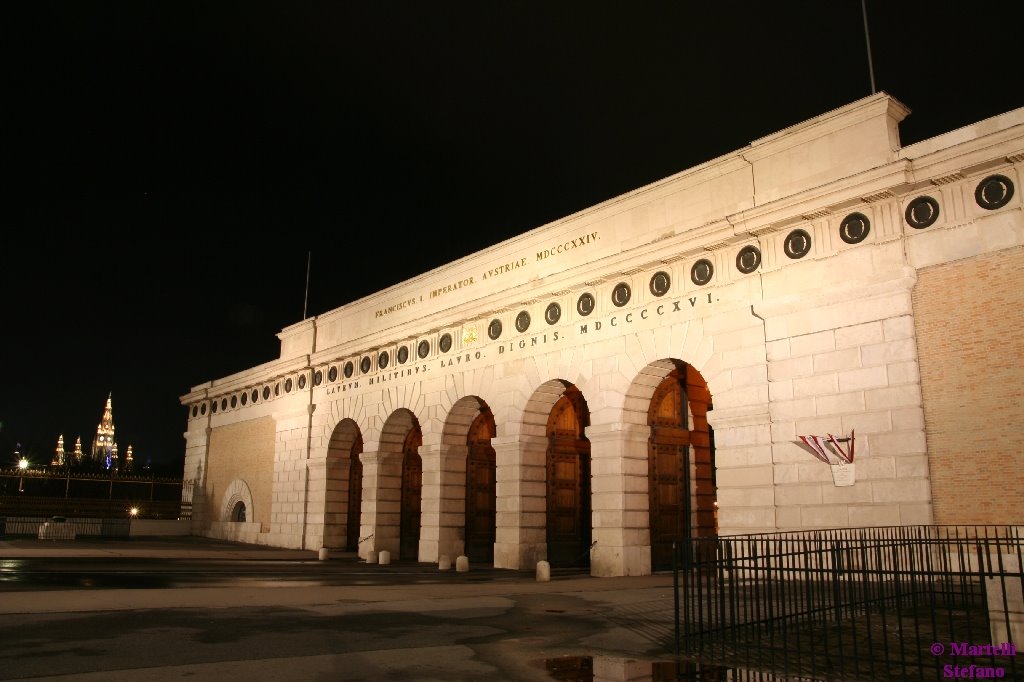 Burgtor by night- Side view by Stefano Martelli