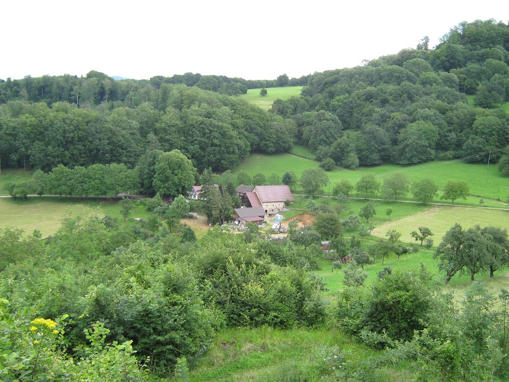 Blick zum Schönberghof von der Schneeburg by manderl