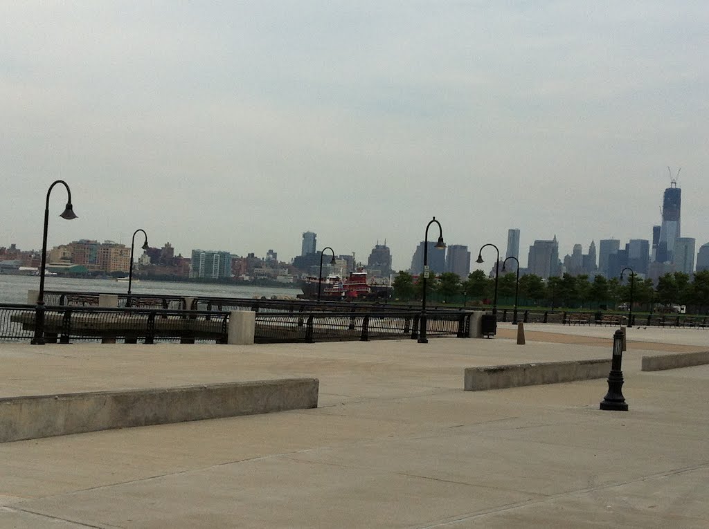 View of New York City from Beautiful & Gorgeous Hoboken Harber. New Jersey. USA. by MrNAASSIR