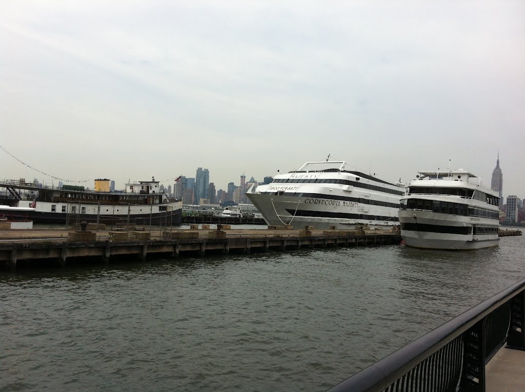 View of New York City from Beautiful & Gorgeous Hoboken Harber. New Jersey. USA. by MrNAASSIR