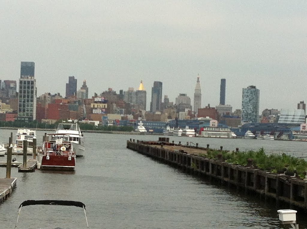 View of New York City from Beautiful & Gorgeous Hoboken Harber. New Jersey. USA. by MrNAASSIR