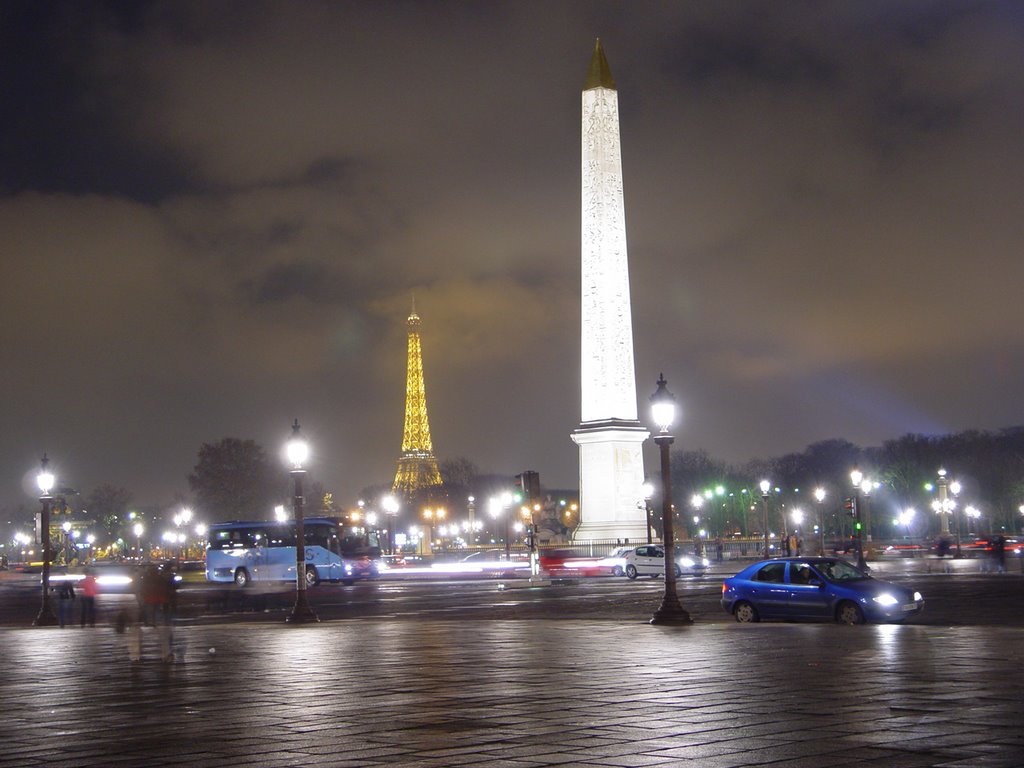 Paris Obelisco y torre Eiffel by Agustin Pedrote