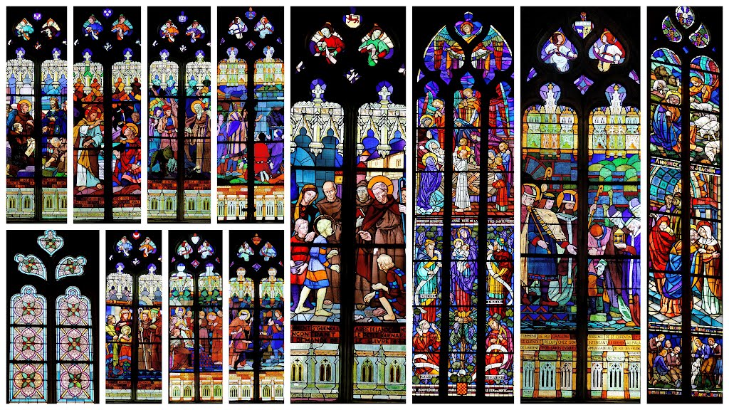 Ste Anne de la Palud stained glasses by BritPlom