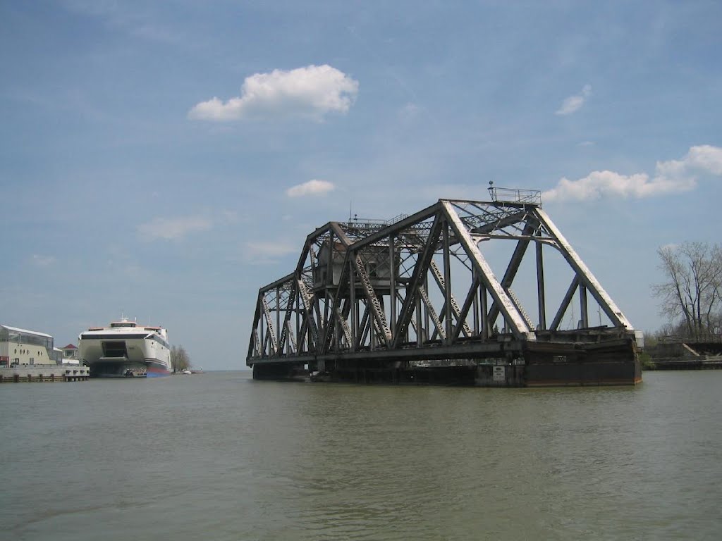 Hojack Swing Bridge on the Genesee River by Richard Jordan III