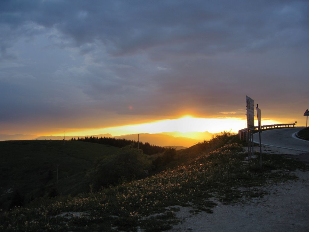 Monte Grappa, west-view by Peter Busch,D