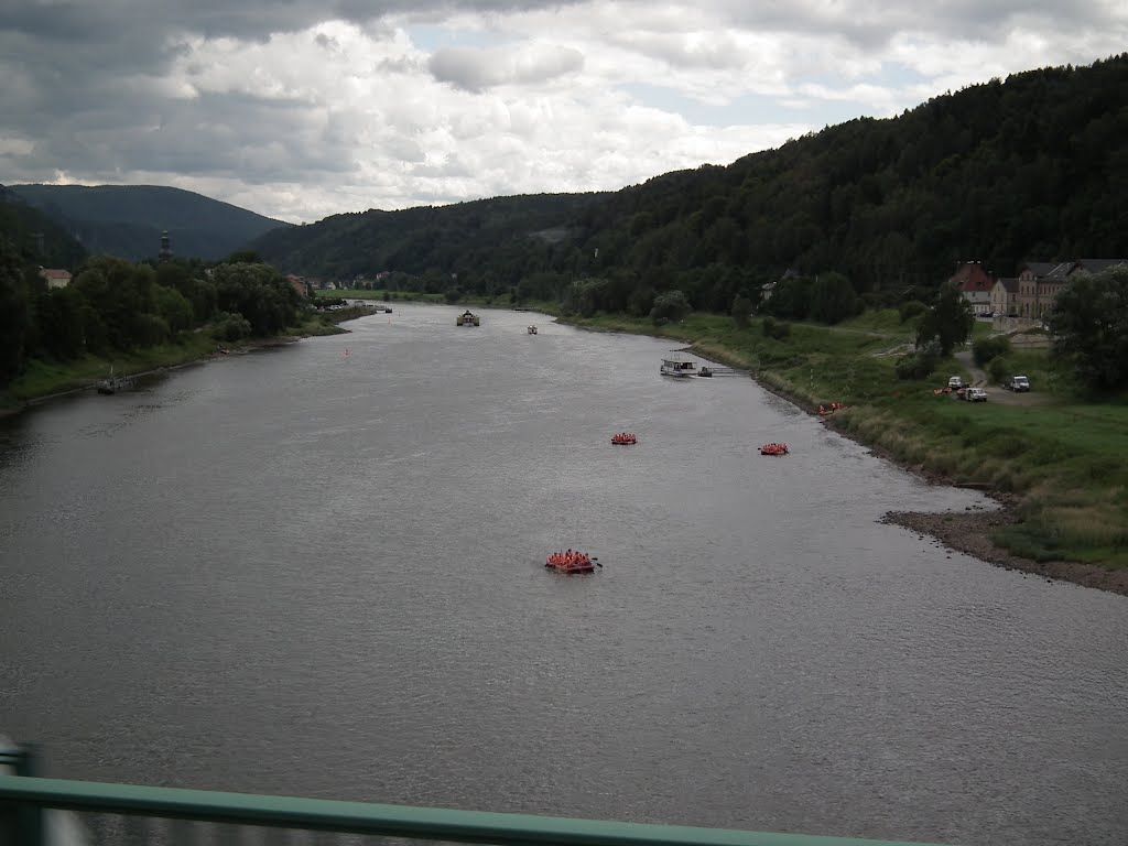 Bad Schandau - Die Elbe 50° 55' 18.81" N 14° 8' 7.99" E by A.B.W.