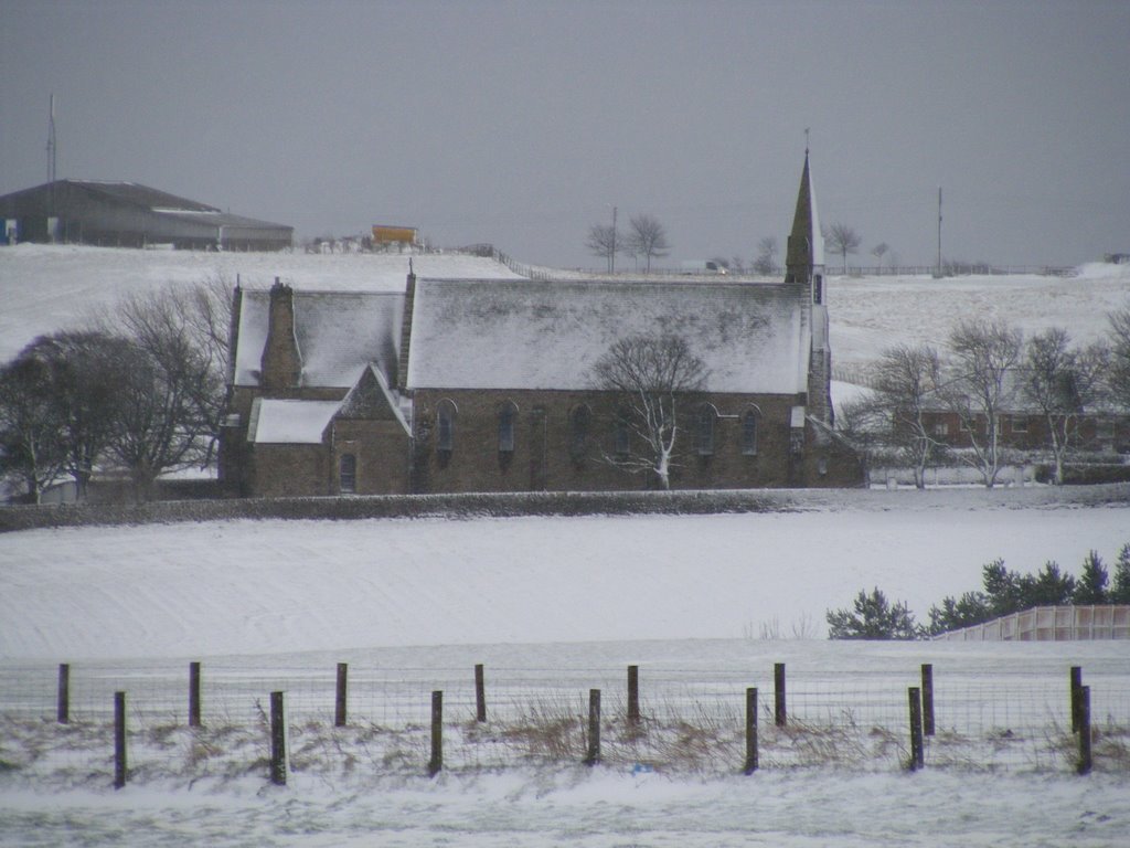 Tow Law on a snowy day by Ian Todd