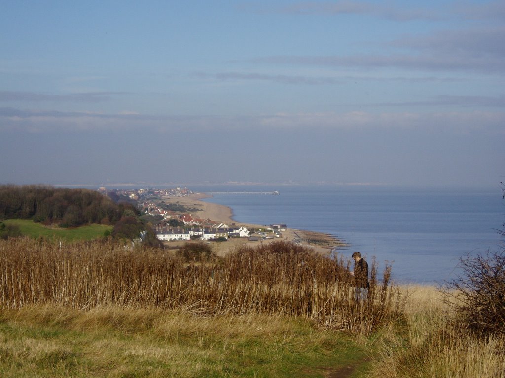 Looking north from Kingsdown Cliffs Christmas Eve 2005 by Bagfish