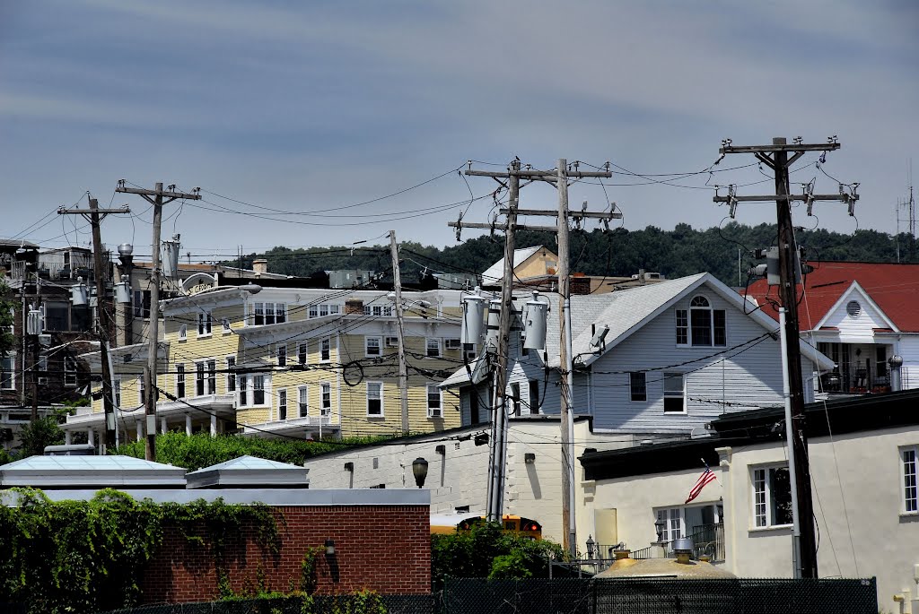 Rooftops of Nyack, New York by Hank Waxman