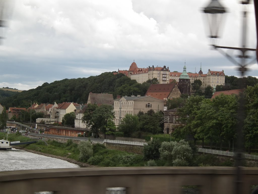 Pirna - Schloss Sonnenstein 50° 57' 53.16" N 13° 56' 3.21" E by A.B.W.