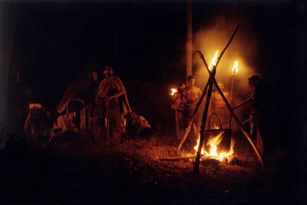 Spettacolo teatrale "Galli ed Etruschi del delta padano". (Metti una sera a cena), Trigallia, parco della Pieve, Argenta 28 giugno 2003 by Marco Ferrari