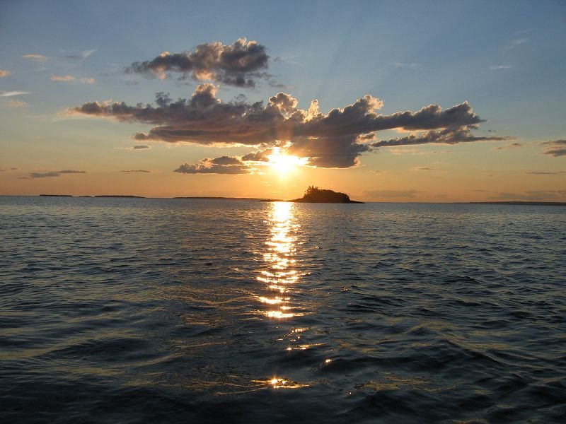 Sunset over Heyworth Island, Lake Nipissing, North Bay by LakeNipissing