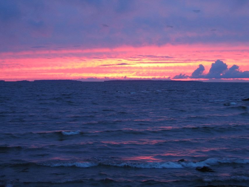 Lake Nipissing sunset as seen from Sunset Point, North Bay by LakeNipissing