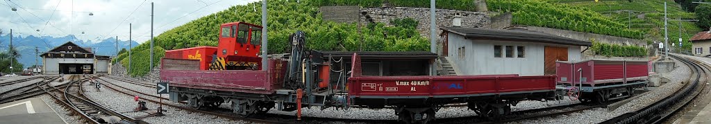 Rangeerstation trein tandradbaan Aigle by Architect Paul Van Welden