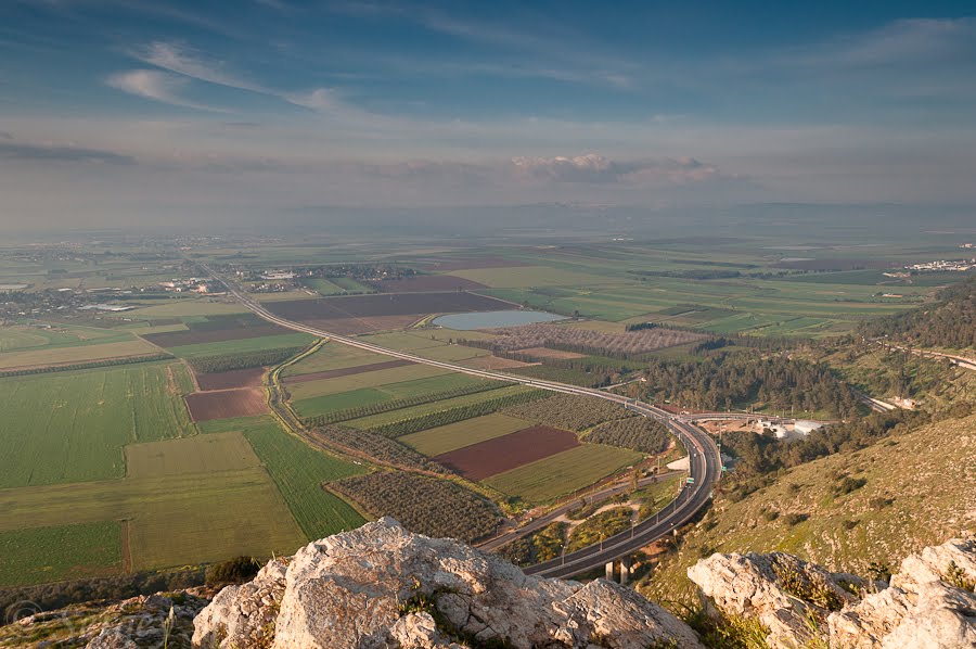 Road to Afula ( View from mount of Precipice ) by Sergey Simanovsky