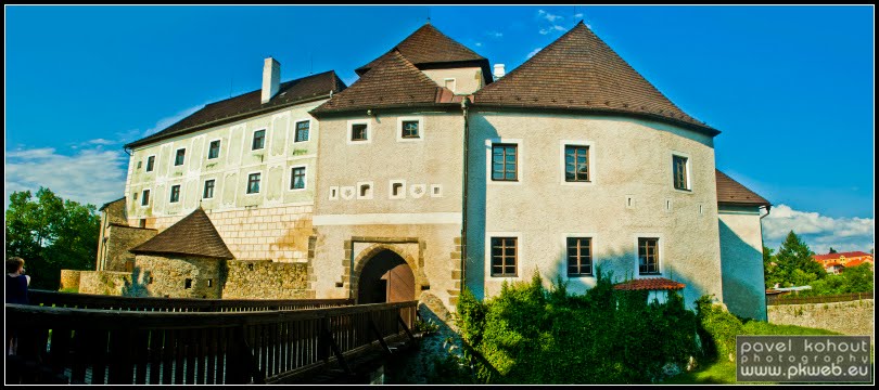 Panorama of romantic castle on summer by pkweb.eu