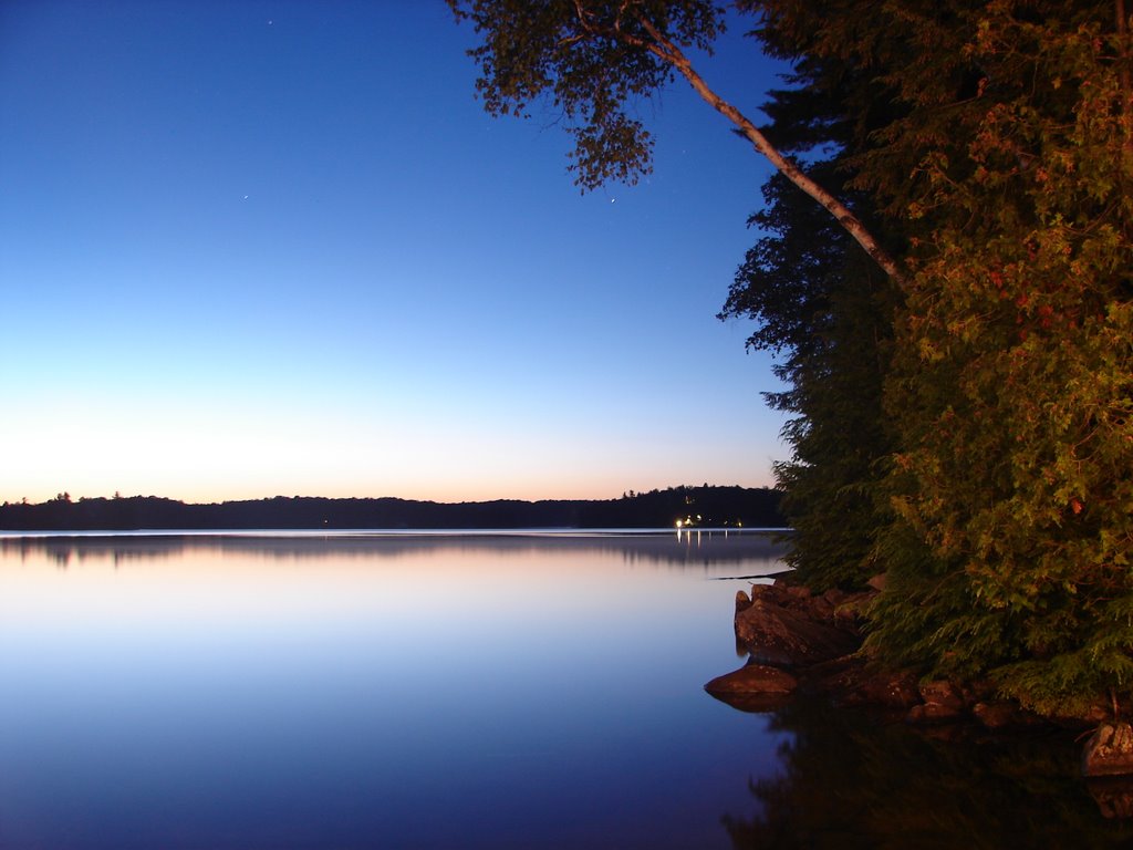 Lake Joseph at Dawn by Warren Berg