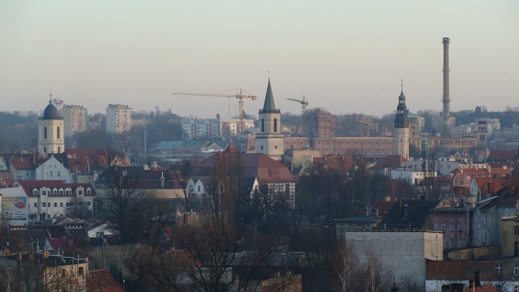 Widok miasta z 9 piętra budynku na ul. Lisiej (2) by tomciozg