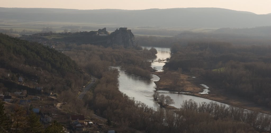 Devín and Morava river by Peter Kompaník