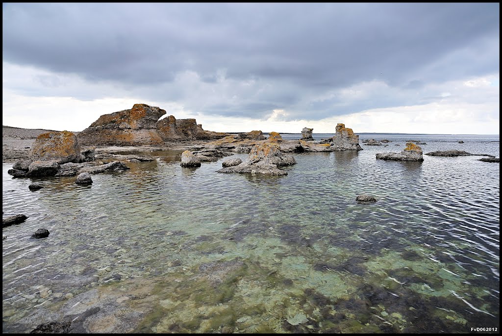 Sweden; Gotland; Fårö, Gamlehamn by F. van Daalen