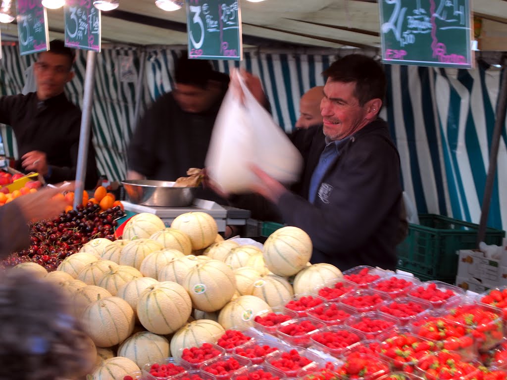 Fruit Stand in the Market by brooksbl