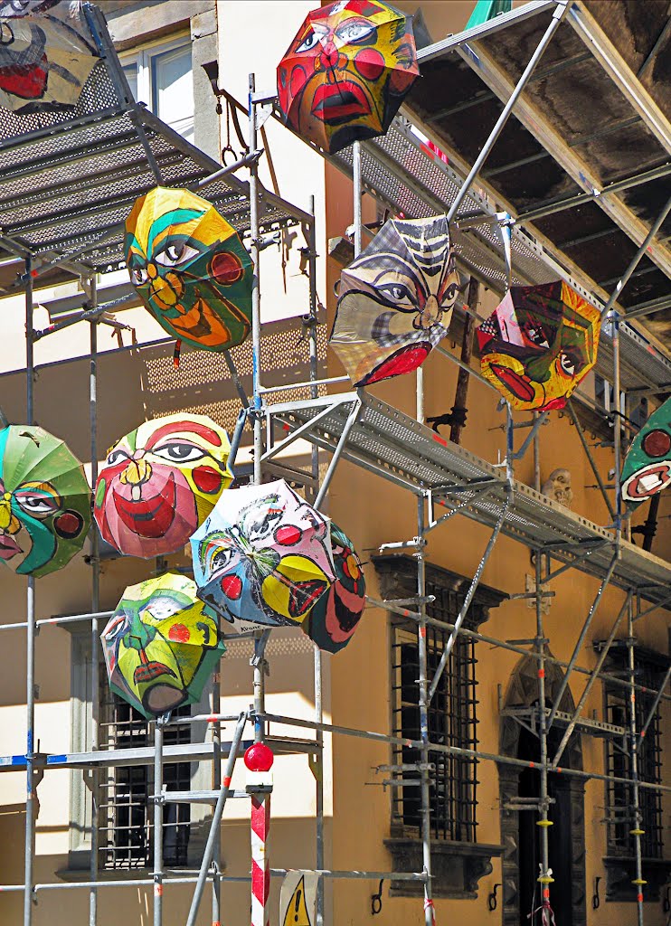 Umbrellas in Barga by pivapao