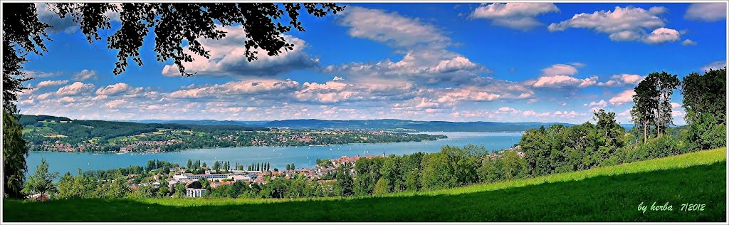 Blick von der Schweiz über den Untersee nach Deutschland und zur Halbinsel Höri by herba