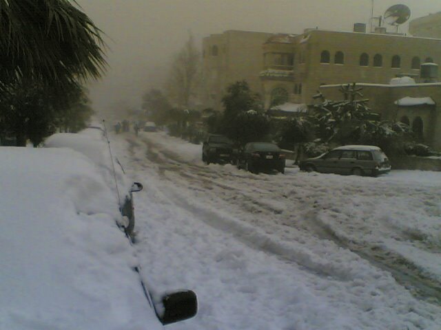 My Naighbourhood In Snow by Moumen Al-Awa