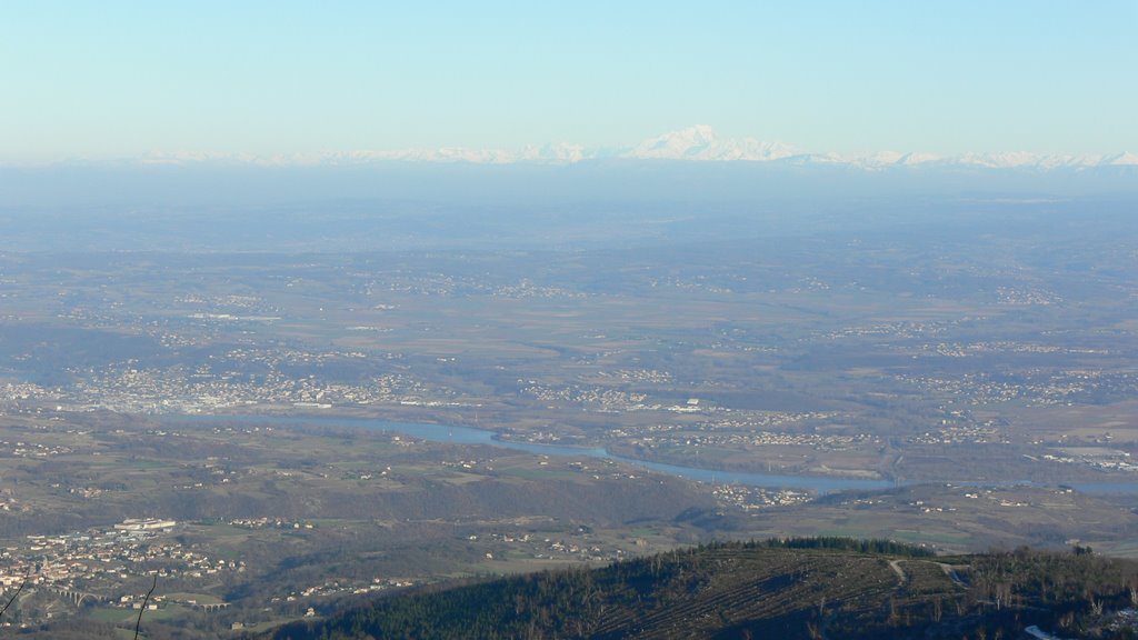 Vallée du Rhône & Les Alpes (vue du Pilat) by Naru Kenji