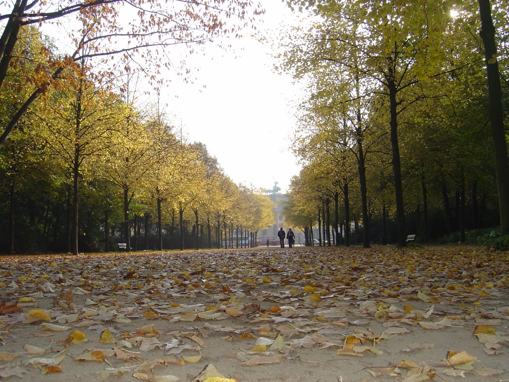 Praça em Berlin (Brandenburger Tor ao fundo). by Marcelo Zerillo