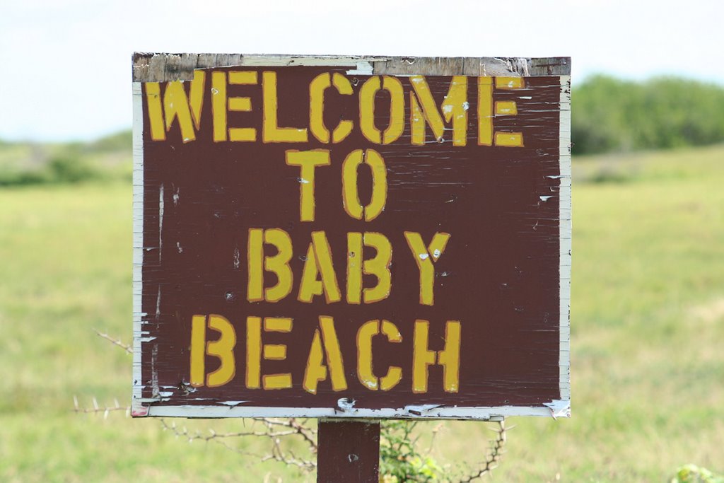 Aruba - Baby Beach Sign (1/2008) by Dean Zanello