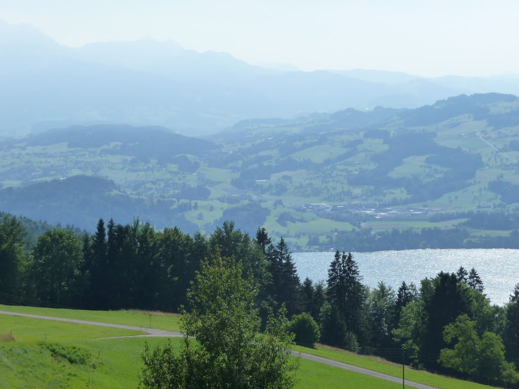 Blick Richtung Meierskappel mit Zugersee by bienenritter