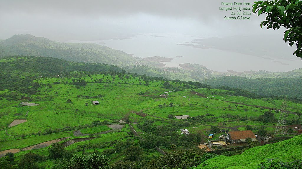 Pawana Dam from Lohgad fort trek by Suresh.G.Isave