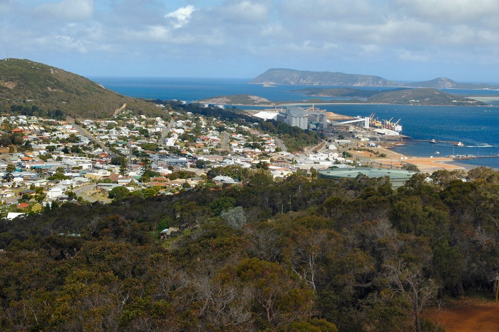 Mt Clarence, downtown Albany and King George Sound by dirkus49