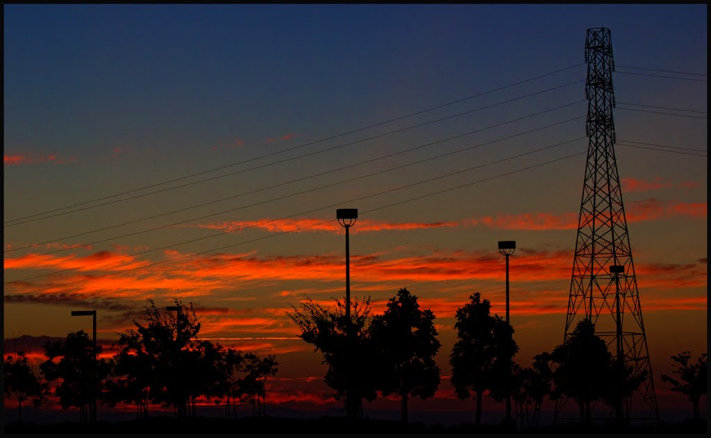 Sunset over Santa Clara by MaryYeWang