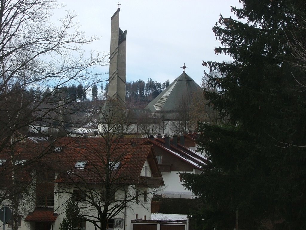 Blick zur Hedwigskirche by Richard Mayer