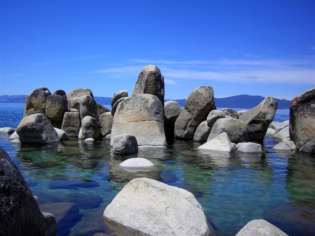 Lake Tahoe, Stones by azzkicka47