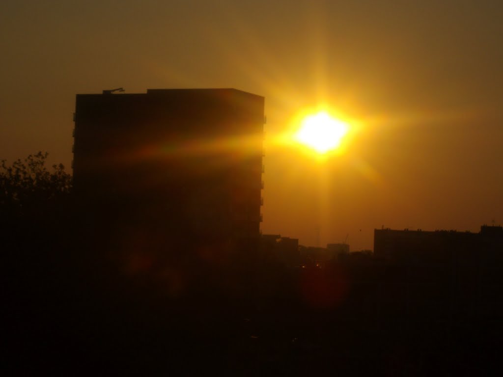 Rotterdam zuid zonsopkomst 26-7-2012 by peter rotterdam