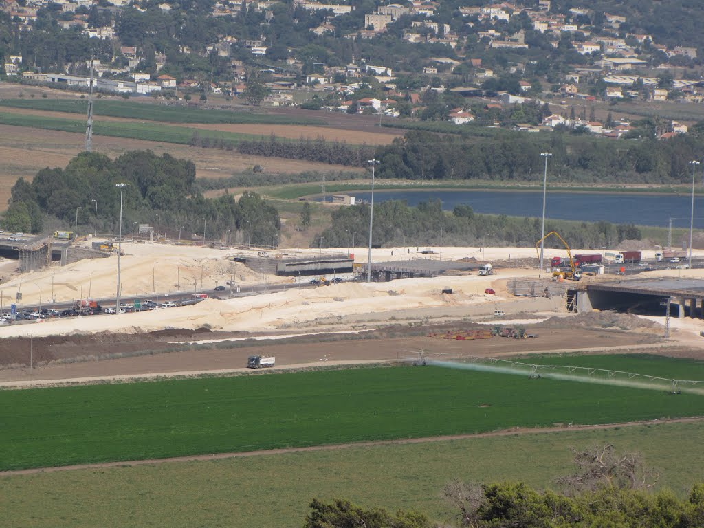 Ha'emek Railway infrastructure works, section of Haifa Yagur , Israel by Kobi Zilberstein