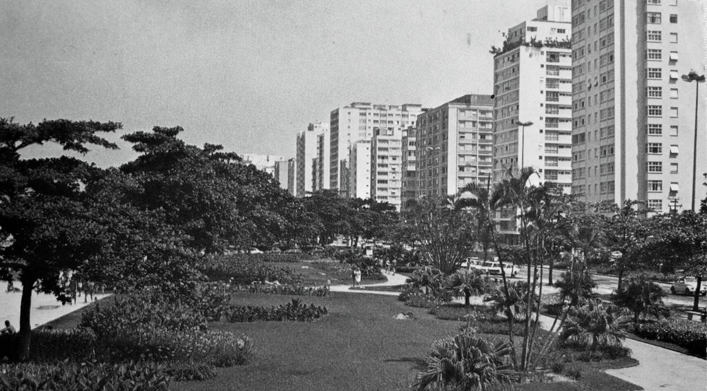 Santos São Paulo vista panopramica 1960 by F.Oliveira