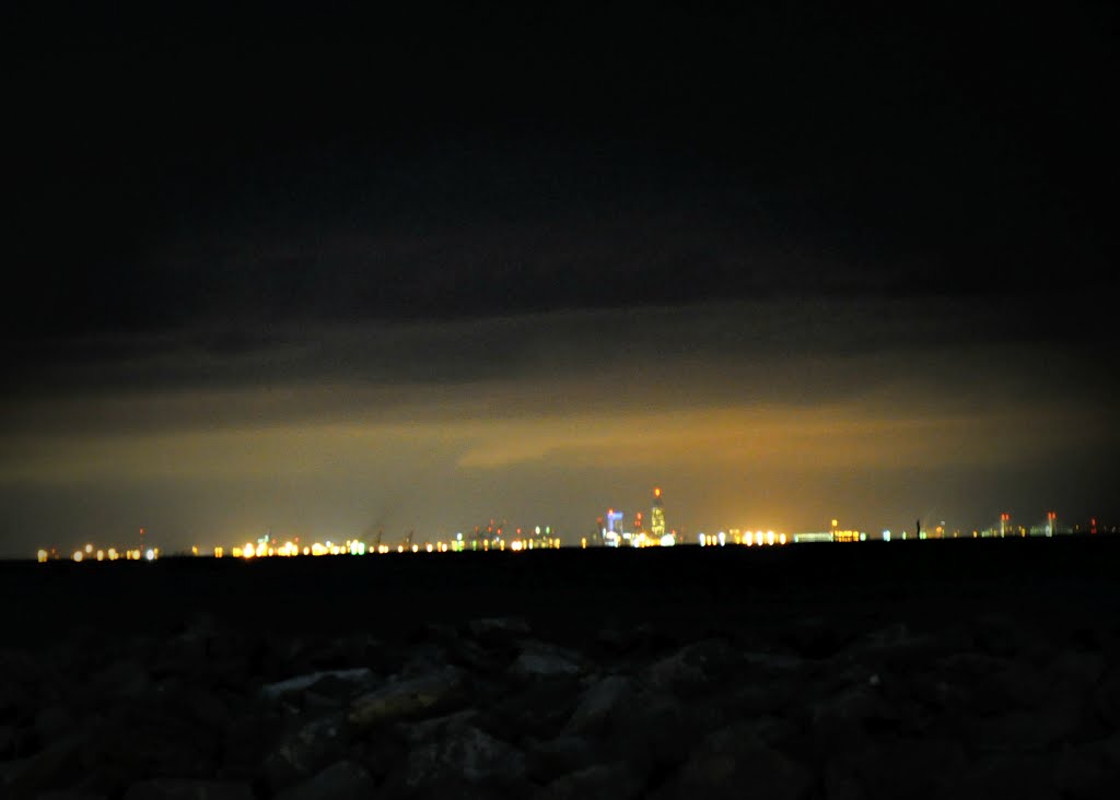 Mobile, Alabama skyline from Point Clear, Alabama by leigh49137