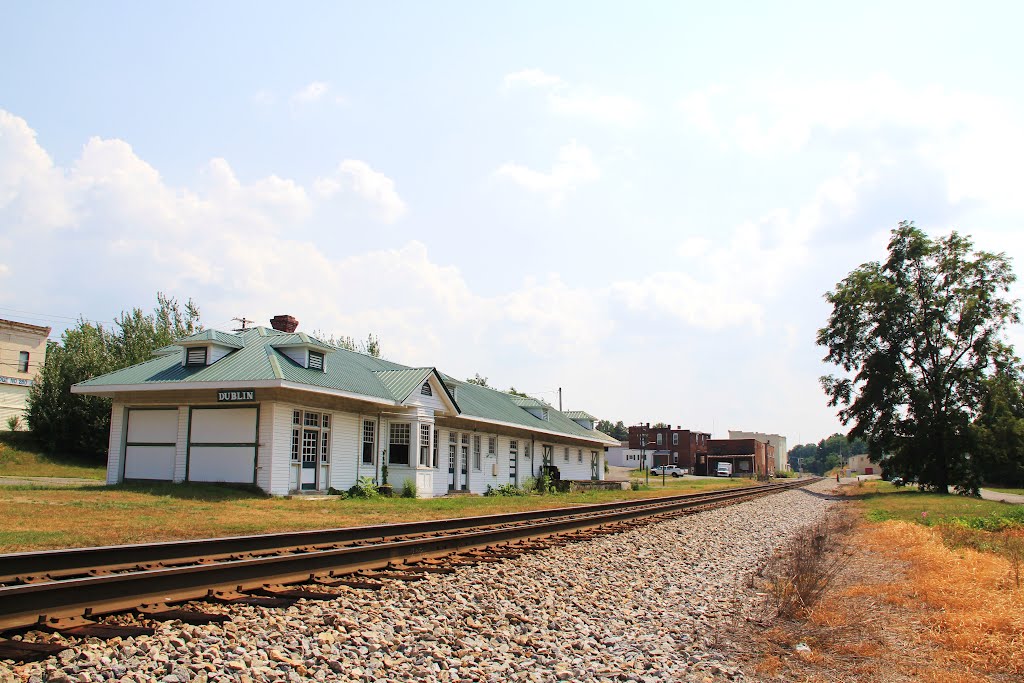 Old Train Depot & Track (Dublin VA) by John MacKinnon