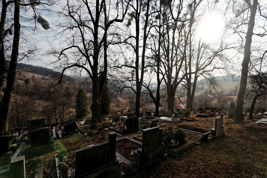 Velká Lhota - Toleranční kostel / Protestant Church 1783 - Josef II of Habsburg issued the Tolerance Patent in 1781, 'tolerating' Protestants to build churches in the Habsburg Empire - View SW over the Cemetary by txllxt