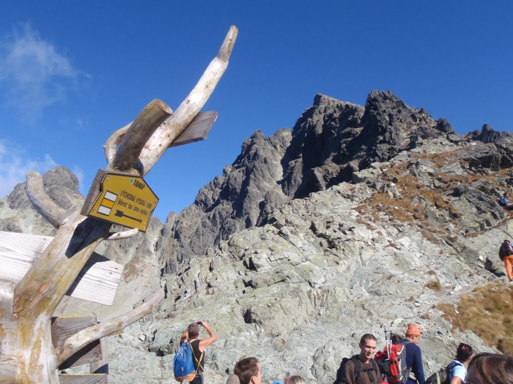 Poľský hrebeň 2200m, rázcestník by HomerJ.