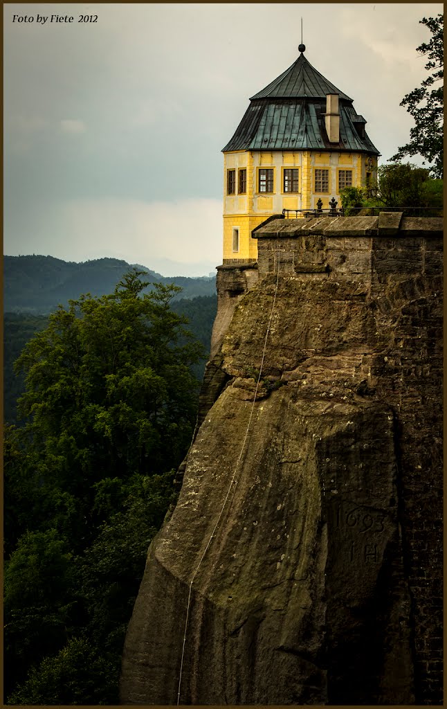 Festung Königstein zu sehen Friedrichsburg, Sächsische Schweiz 2012 by Fiete112