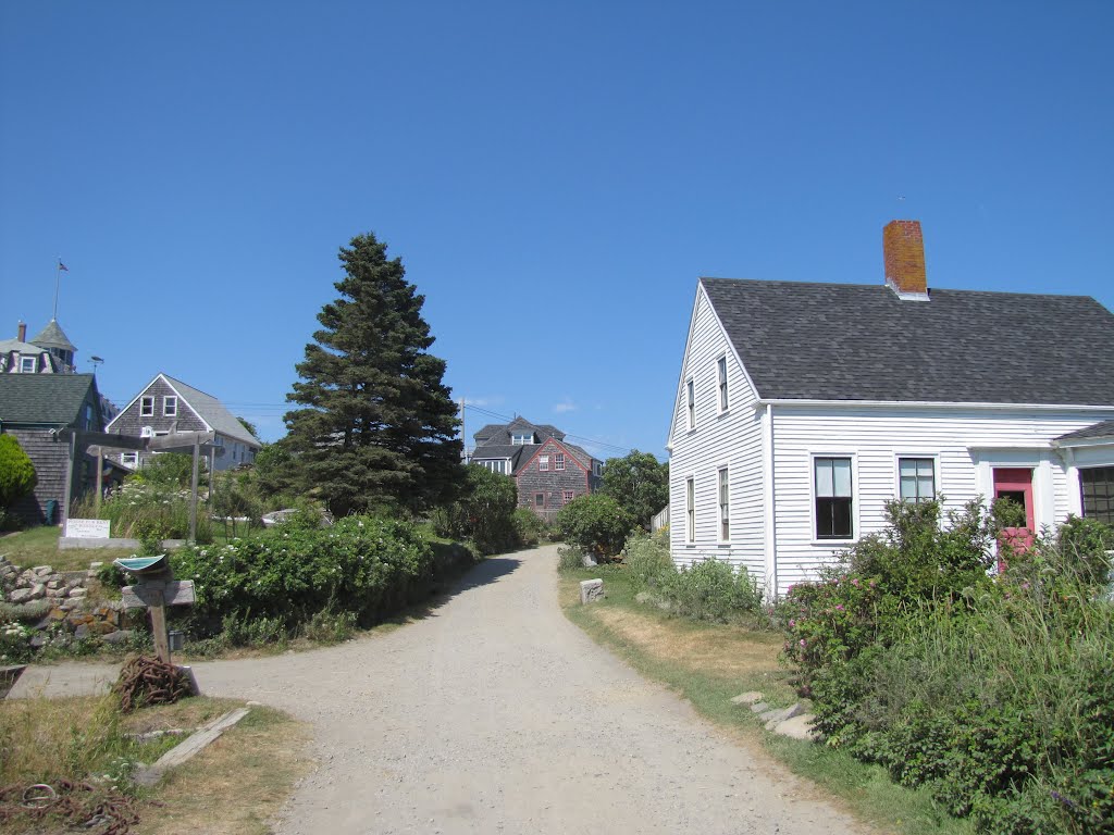 Monhegan Island Main Street by Chris Sanfino