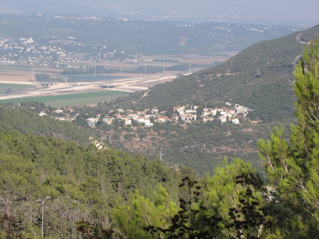 Landscape at Road 7212 Nesher Usifiya , Israel by Kobi Zilberstein