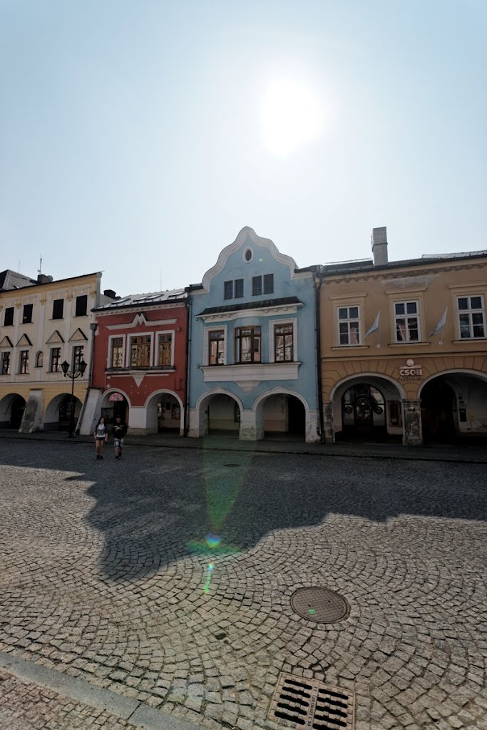 Svitavy - Náměstí Míru - View South by txllxt