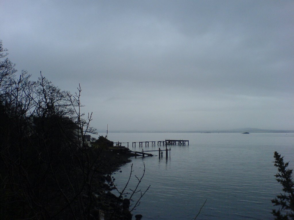 Old pier at hawkcraig point by dimwits