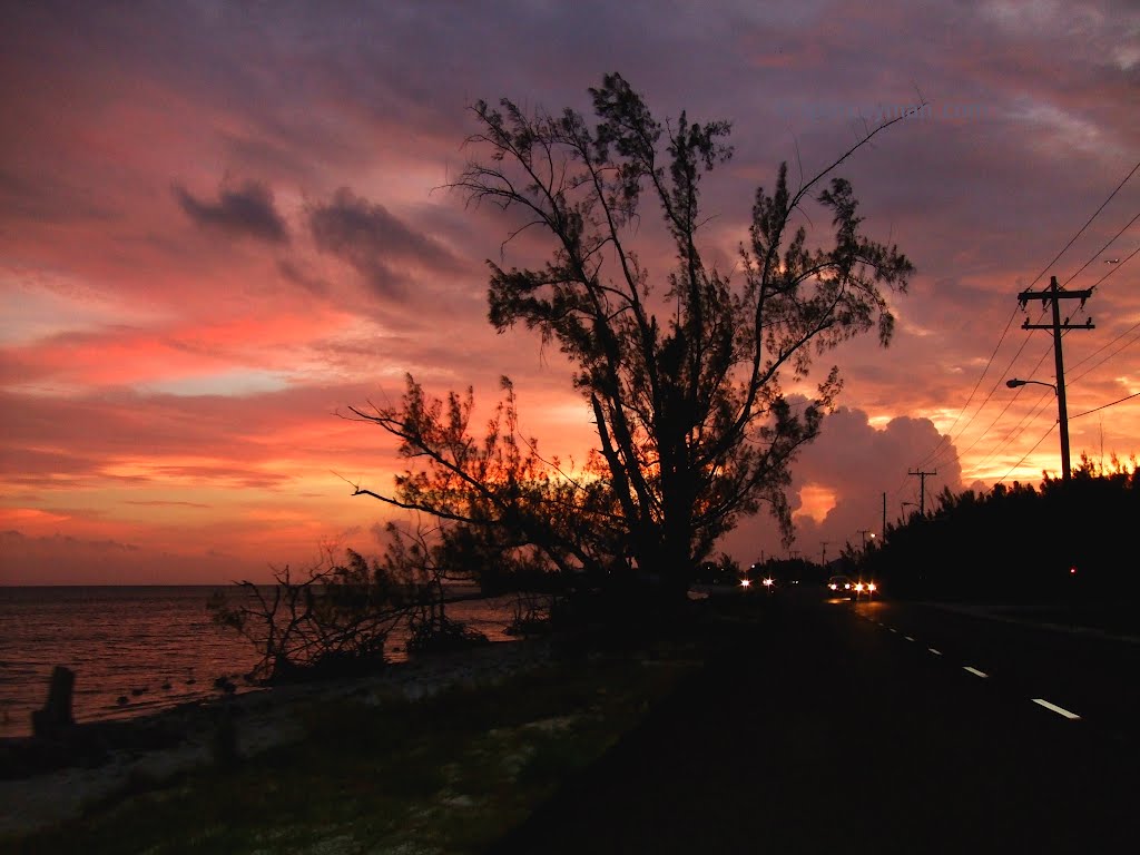 South Sound Road Sunset by SpotCayman App for the Cayman Islands